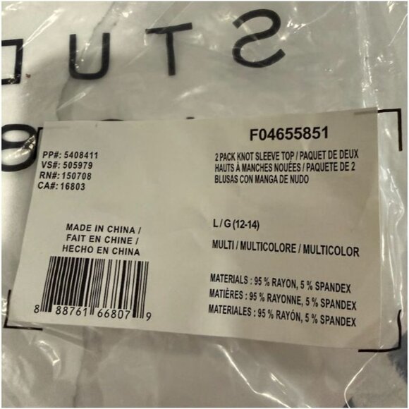 Studio 1886 Womens Ruched Sleeve Orange & Gray Floral Tops Size L (12-14) - Picture 7 of 7